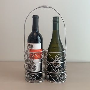 Metal Wine Bottle Carrier